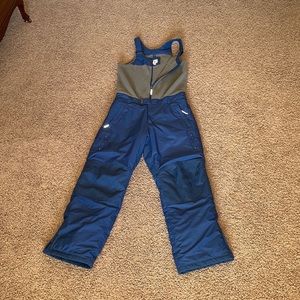 Lands’ End Boy’s Size 20 Insulated Snow Bibs, Blue